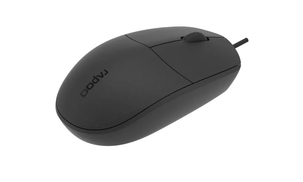 Mouse ottico cablato Rapoo N100 (nero)
