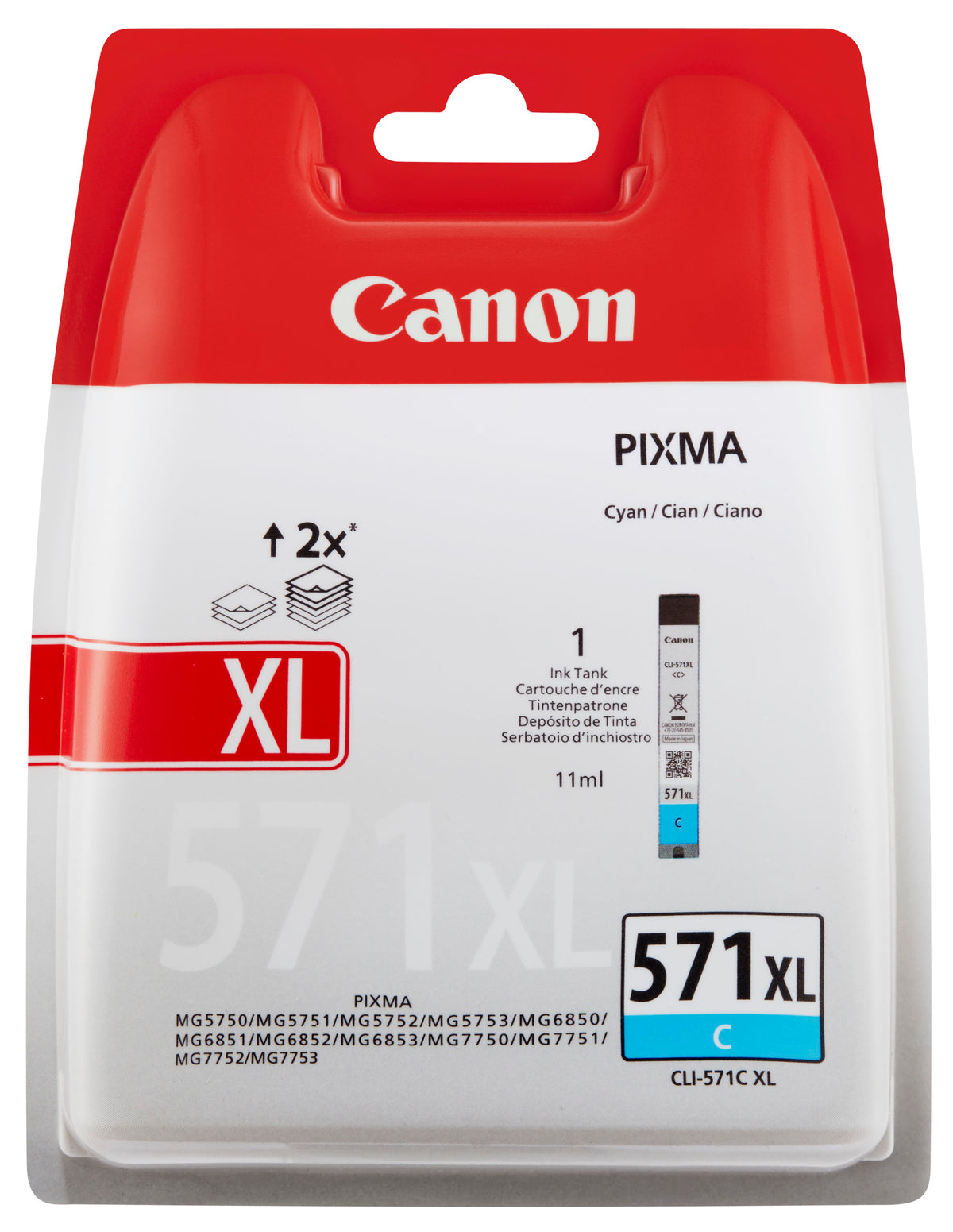 Inchiostro ciano Canon CLI-571 XL C