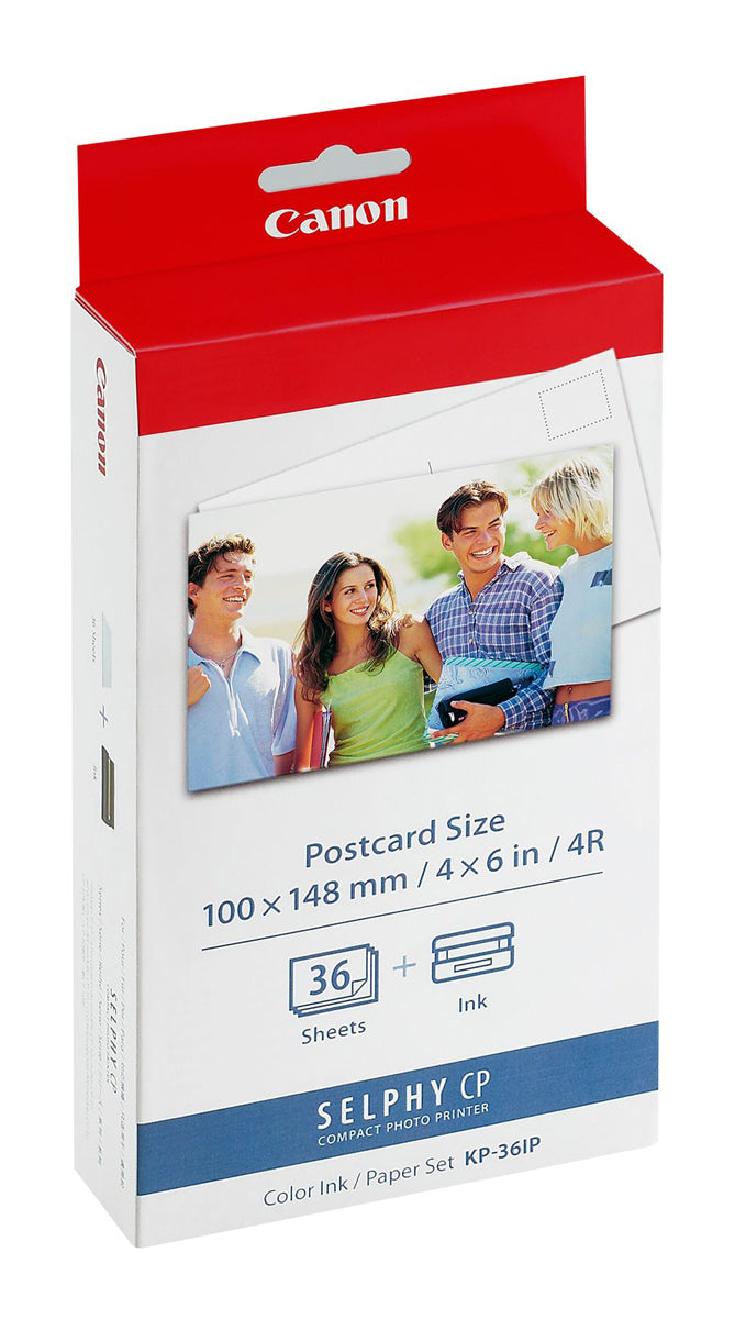 Canon KP-36 IP Papier + Farbband für36 Ausdrucke der Drucker Selphy CP-Serie