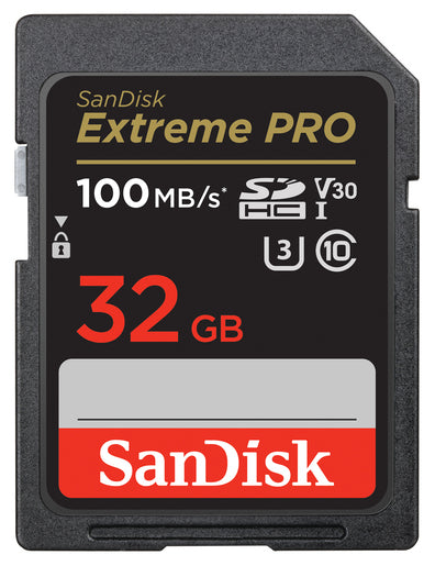 SanDisk 32 GB SDHC ExtremePro 100MB/s UHS-I, Class 10, U3, V30