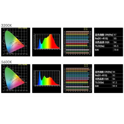 Falcon Eyes Bi-Color LED Spot Lampe Dimmbar CLL-1600TDX auf 230V