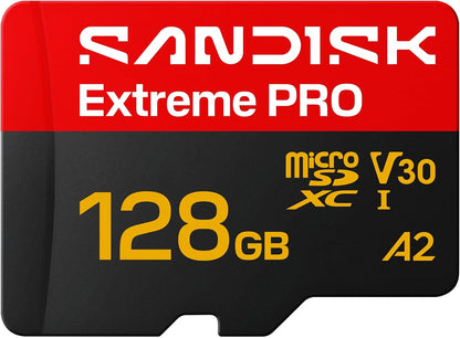 SanDisk 128GB microSDXC-Karte Extreme PRO UHS-I R250 MB/s / W120 MB/s + SD-Ada