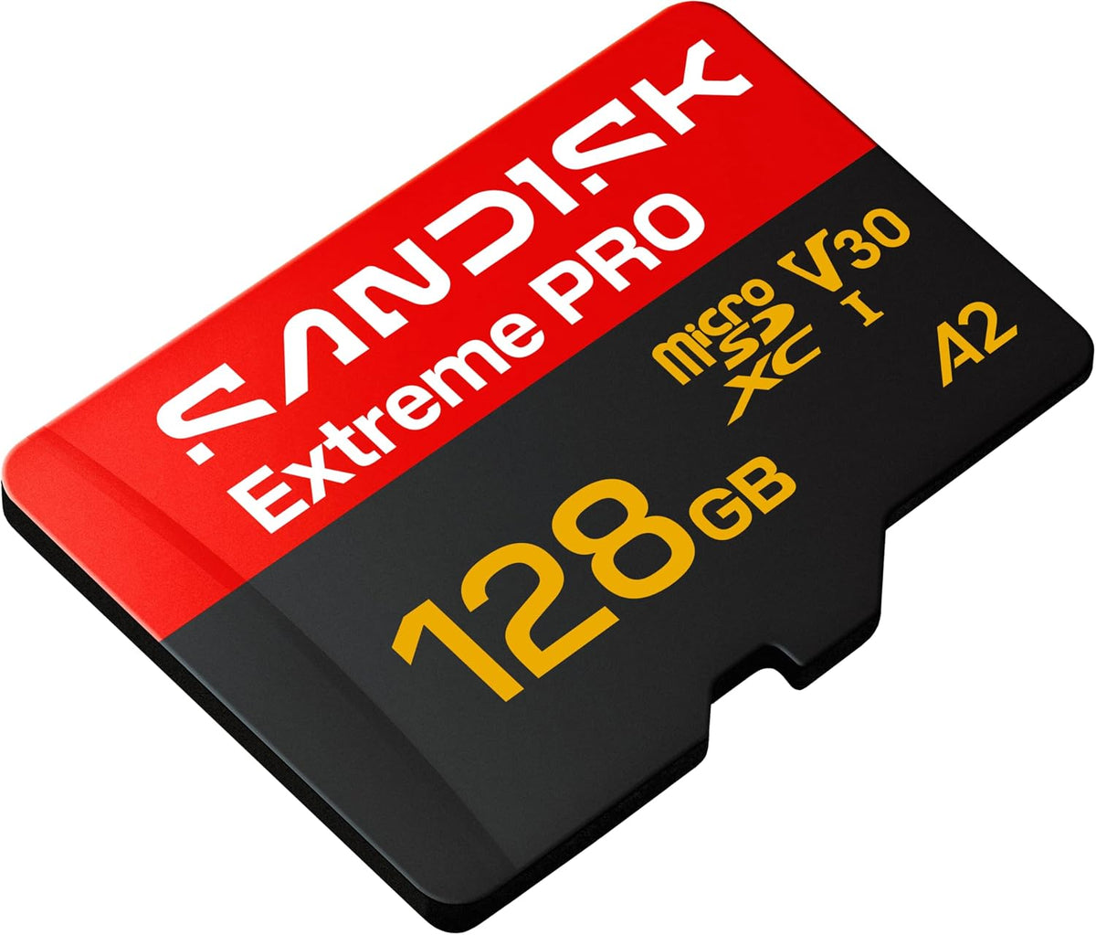 SanDisk 128GB microSDXC-Karte Extreme PRO UHS-I R250 MB/s / W120 MB/s + SD-Ada