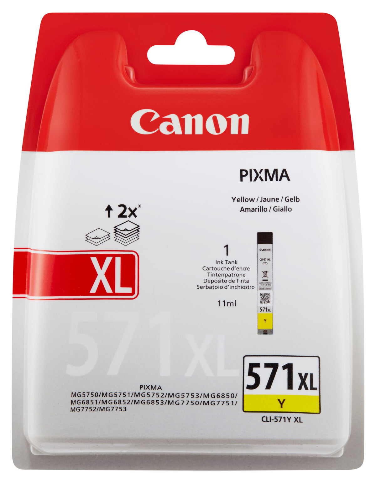 Inchiostro giallo Canon CLI-571 XL Y